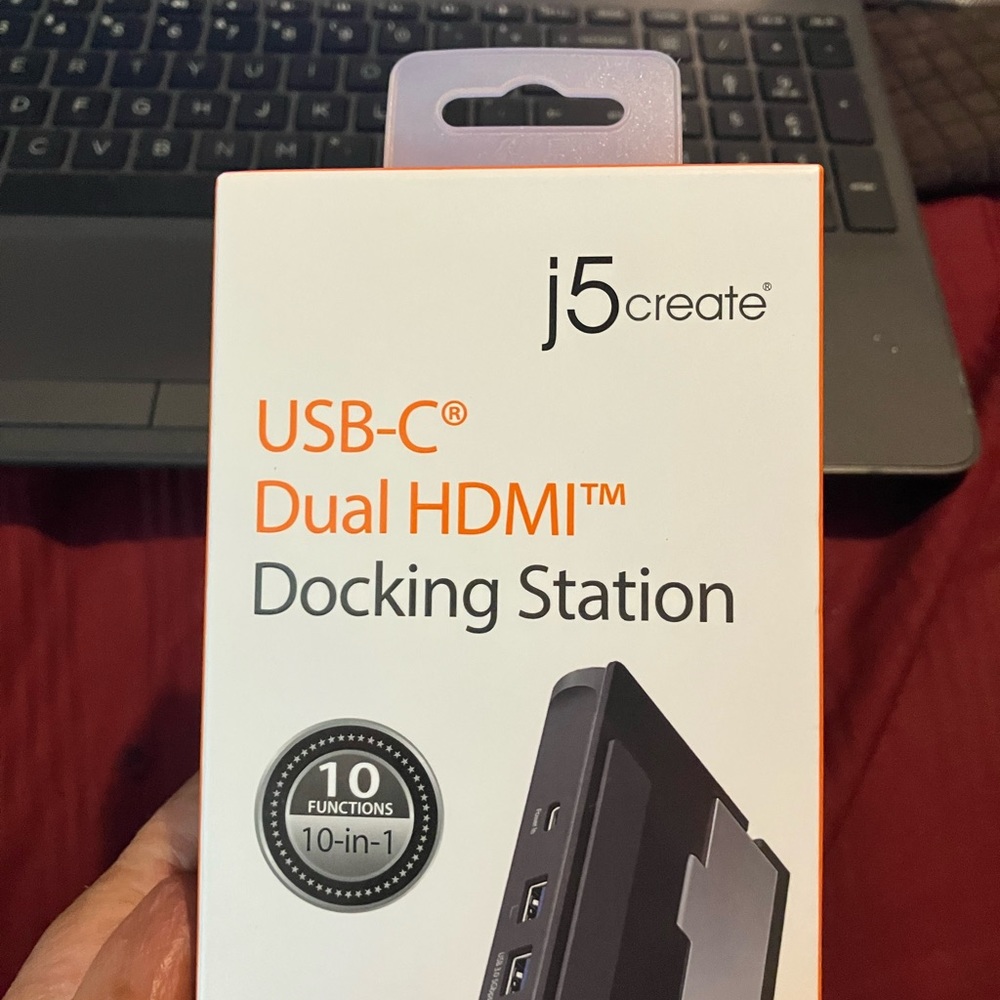 J5create USB-C  Dual HDMI Docking station 10 in 1